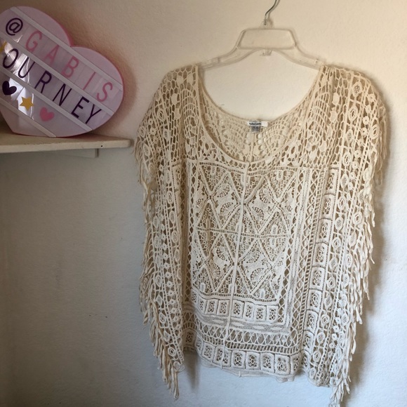 soho lady Tops - cute crochet top